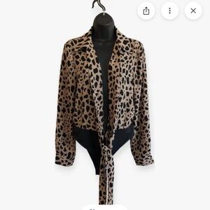 Forever 21 Animal Print Blouse